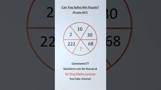 Can You Solve This Puzzle (Puzzle #27). #maths #logicpuzzle #mathematicspuzzle
