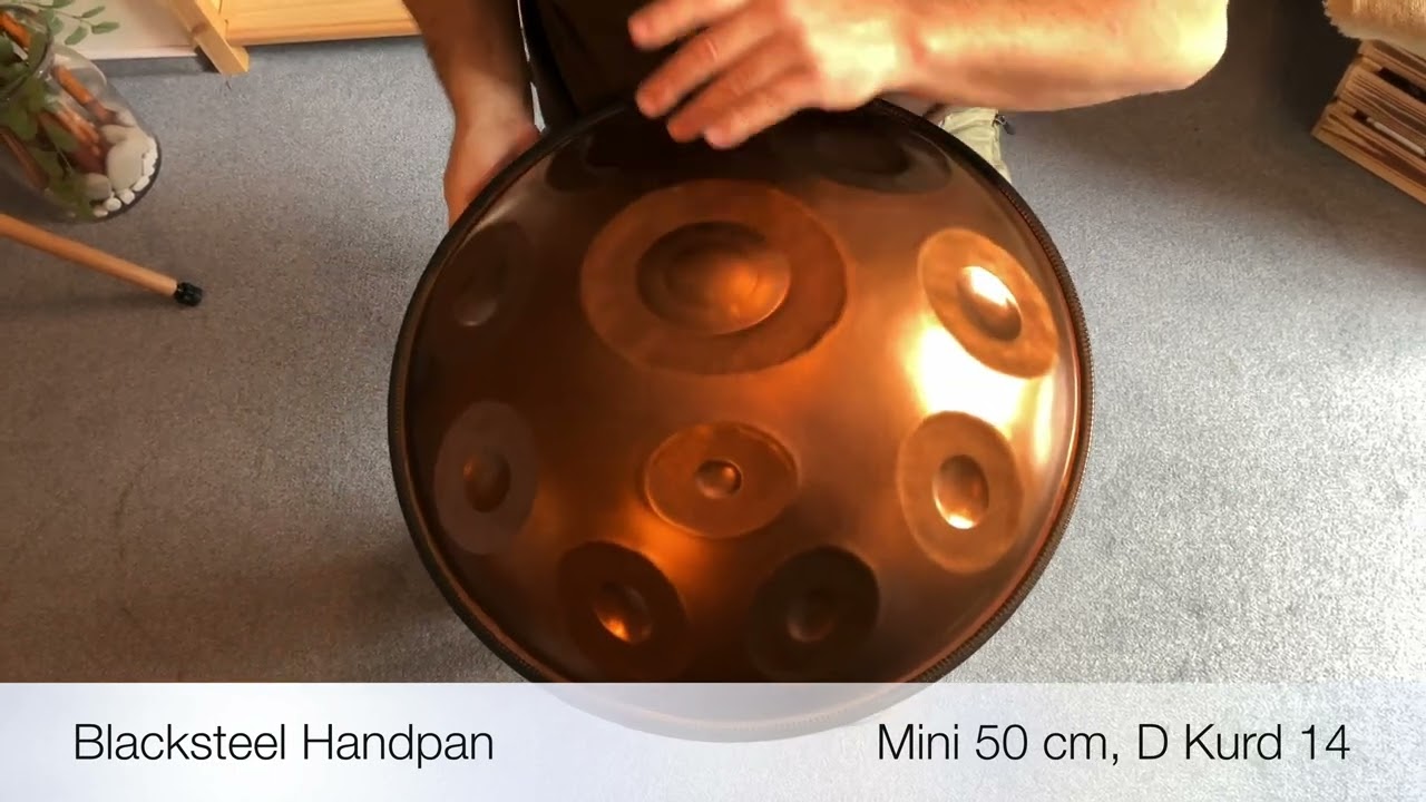 Blacksteel Handpan D Kurd 14, 50 cm