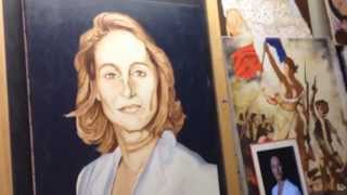 Ségolène Royal Portrait Peinture 03 Mélange Couleur De Peau