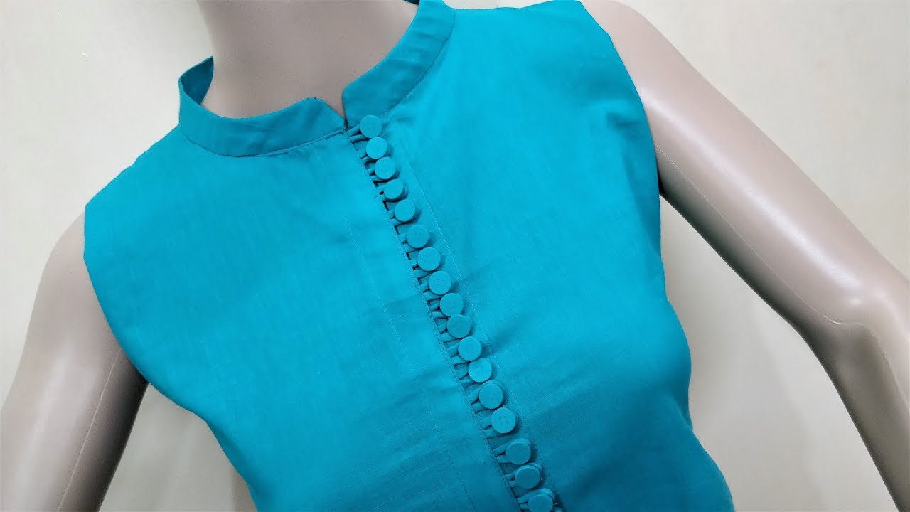 Latest Collar Neck Design Cutting and Stitching | My Art - YouTube