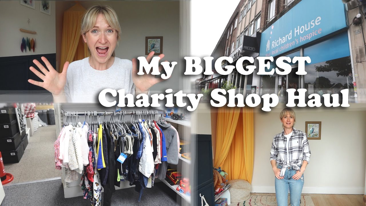 MY BIGGEST CHARITY SHOP HAUL THRIFTING SUCCESS SHOP WITH ME IN UK