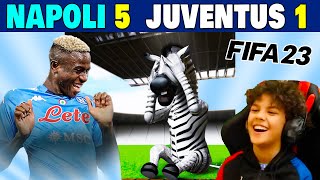 NAPOLI JUVENTUS 5 1 COME NELLA VITA REALE MA SU FIFA 23