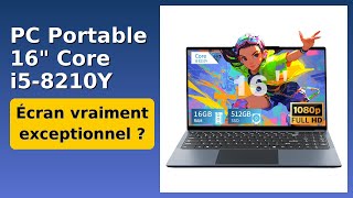 AVIS (2026): PC Portable 16" Core i5-8210Y. DÉTAILS ESSENTIELS