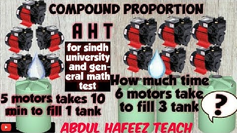 03 compound proportion with concept for sindh university or general math tests by Abdul hafeez teach