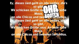 Ohrbooten - An alle Ladies | Lyrics