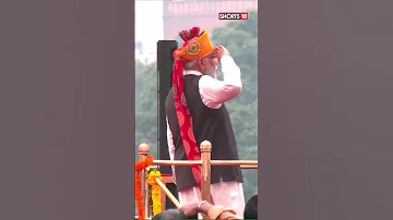 Independence Day 2023 PM Modi Hoists Flag At Red Fort PM Modi Red Fort News18 Shorts Trending 