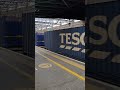 Tesco container transport passing Carlisle station - 1