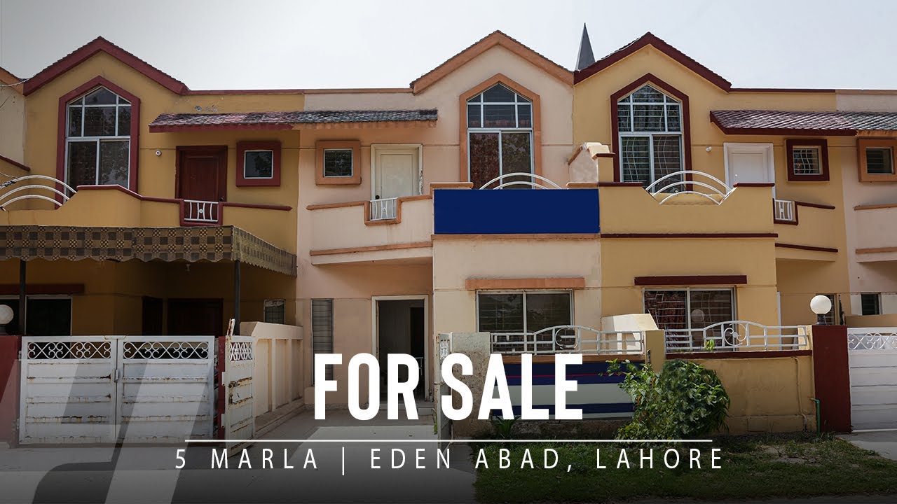 5 Marla House For Sale in Eden Abad, Lahore YouTube