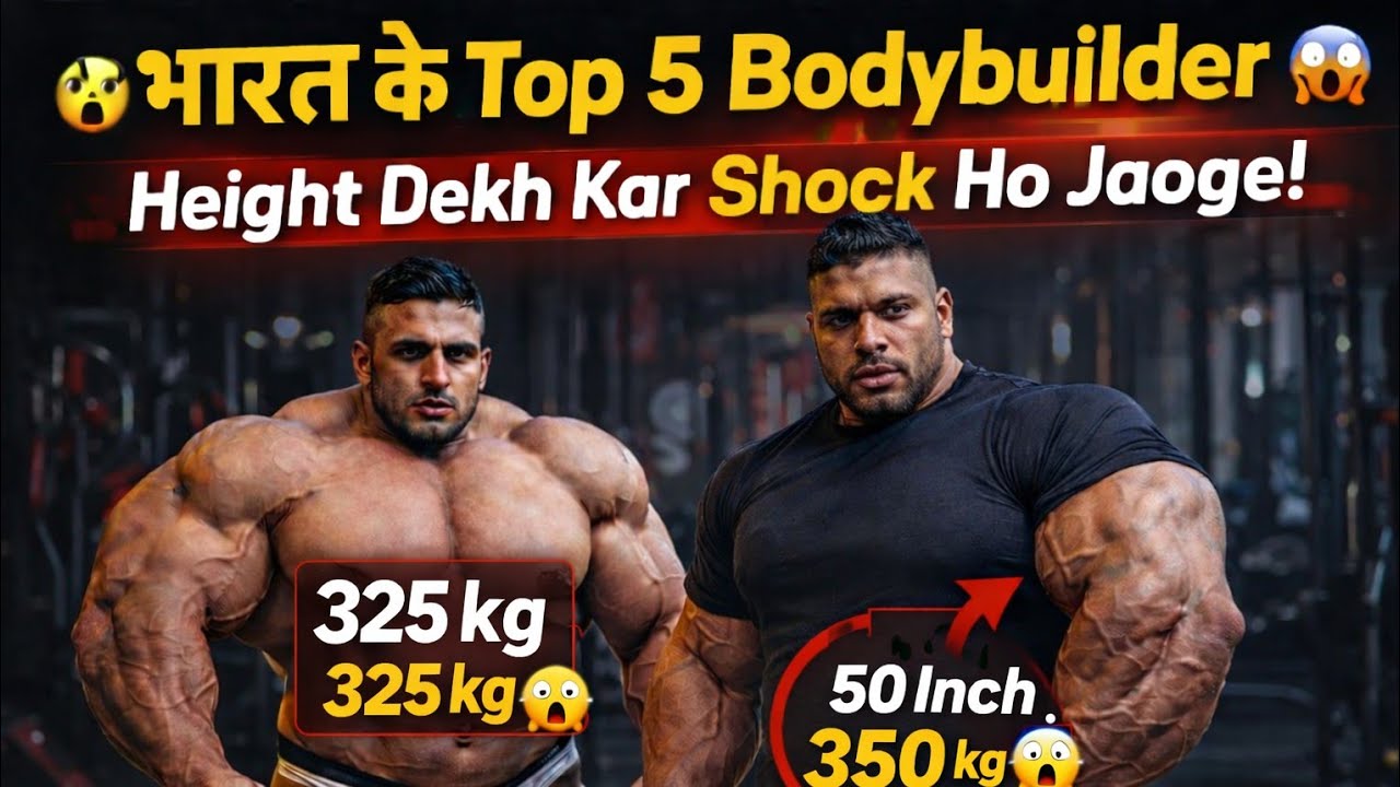 Top 5 Indian Bodybuilders 😱 | इनका साइज देखकर Shock हो जाओगे!