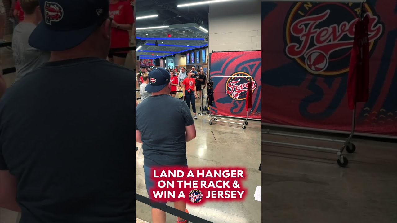 Win A Jersey If You Land Hanger On The Rack Indiana Fever