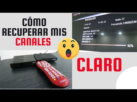 CÓMO RECUPERAR O RESTAURAR MIS CANALES DE CLARO- FACIL - PASO A PASO.