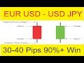 USD JPY - EUR USD 30 - 40 Pips 90%+ Win Secret Forex Trading Price Action Profitable By Tani Forex