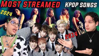 Waleska &amp; Efra react to Top 10 Most Streamed on Spotify KPOP Songs - (2014 to 2024 so far...)