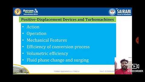 LECTURE VIDEO_18ME54_Module-1_Positive displacement vs turbo machines_E.Charles