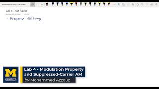 01 | EECS 216 | Lab 4 Part 1 - Modulation and Suppressed-Carrier Amplitude Modulation | AM Radio