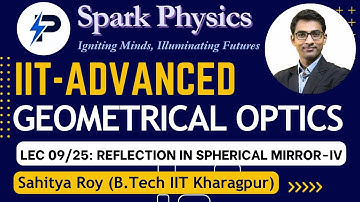 Geometrical Optics Lec 9/25 | Spark Physics: IIT-Advanced Series: Class XII | Sahitya Roy (IIT KGP)