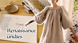 Just a cozy hand sewing video. Making a 16th century Renaissance camicia (or shift, or whatever.)
