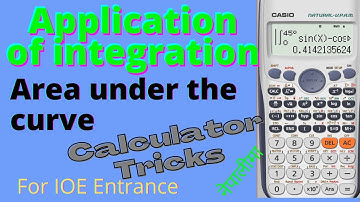 Area under the curve | Application of integration | Calculator Tricks