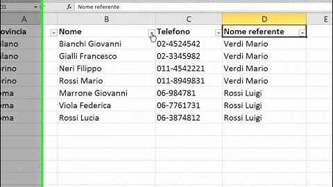 MS Excel 2010 - Filtro automatico