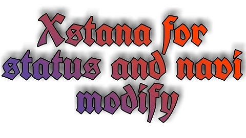 Install Xstana module for modifying the status & navigation bars