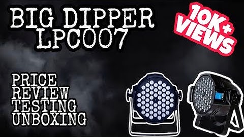 UNBOXING BIG DIPPER LPC 007 PAR LIGHT// TESTING WITH DMX 512 CONTROLLER