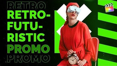 Apple Motion Template: Retrofuturistic Promo