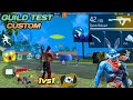 Free Fire Gameplay with Headshot 😱 Guild Test !! Guild Test Custom Room 1vs1 Game