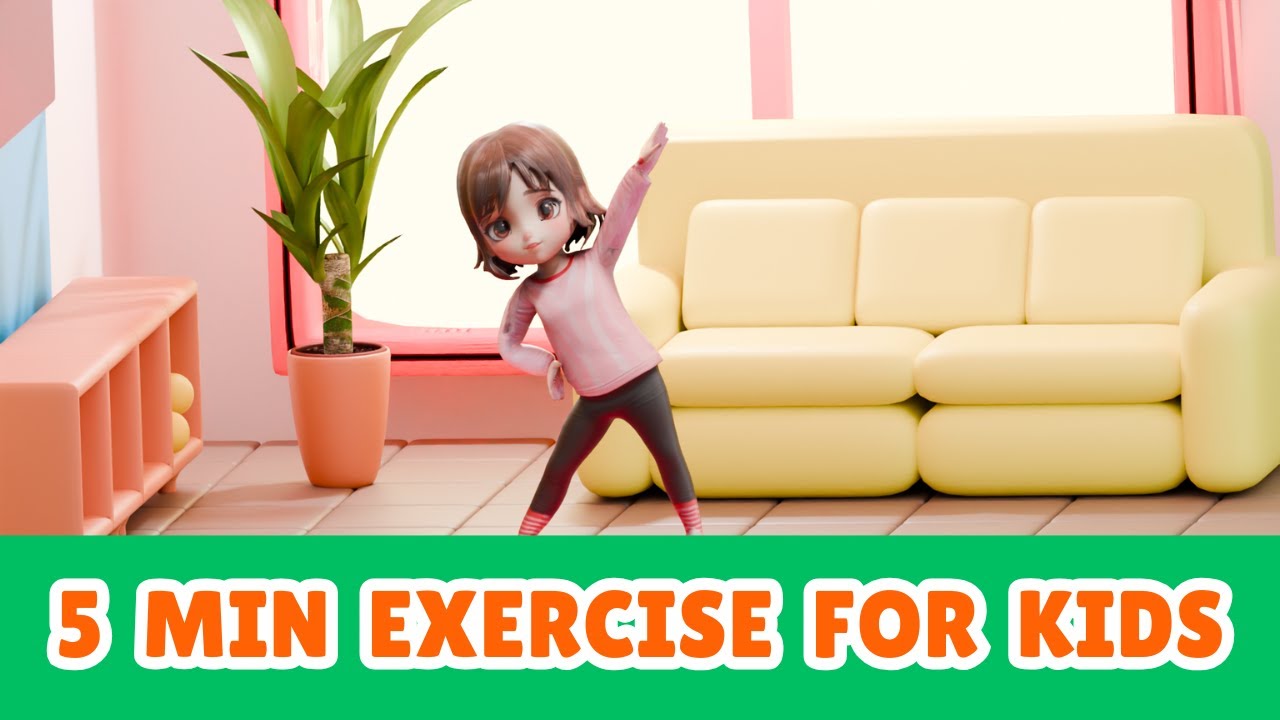 5 Min Exercise For Kids - Home Workout - YouTube