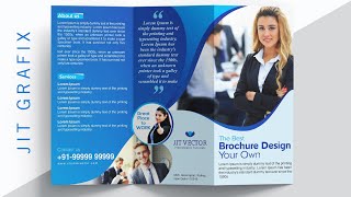 How to create a Brochure Design in Corel Draw Tutorials |  Trifold Brochure Design