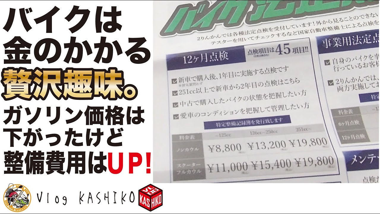 【モトブログ】#261　バイクはお金のかかる趣味ですわ【400X】【２りんかん】【雑談】