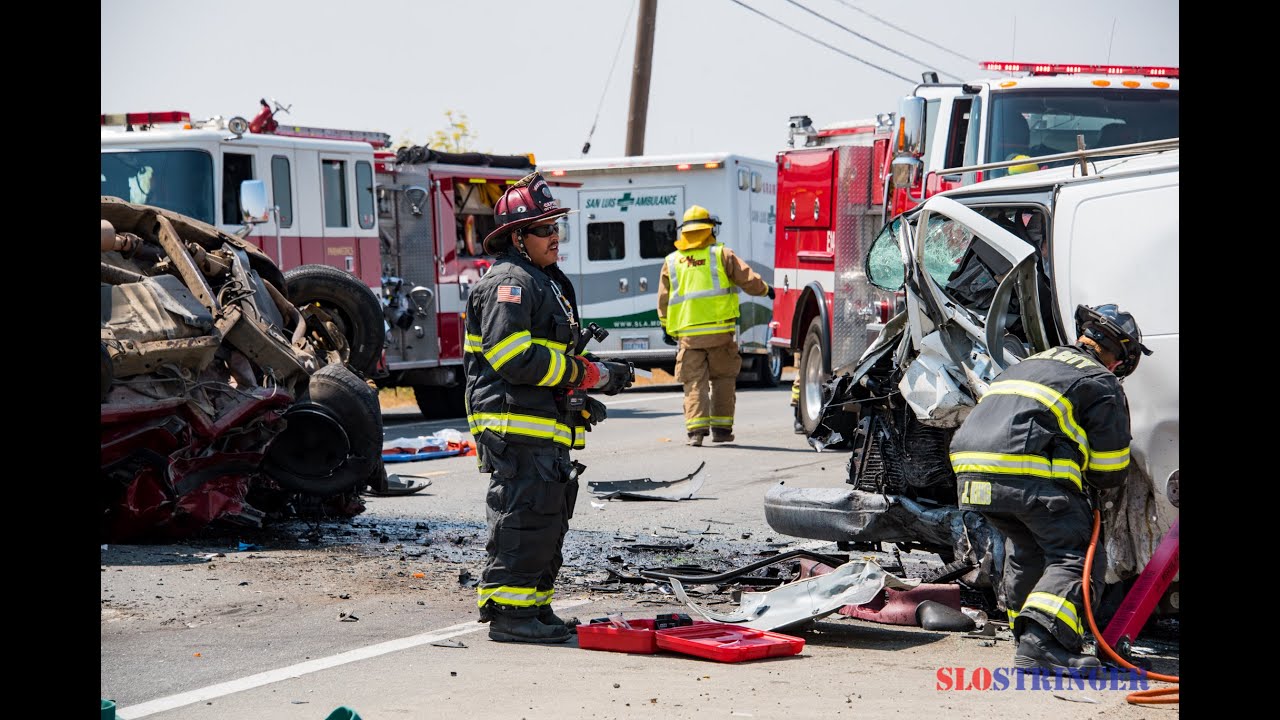 Los Osos Valley Road Head On TC w/ Double Extrication San Luis Obispo 8 ...