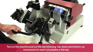 Professional mechanical key cutting machine for female bit keys | Keyline 203