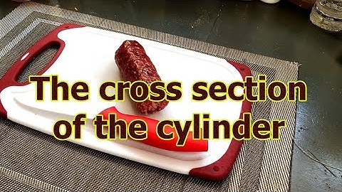 The cross section of the cylinder