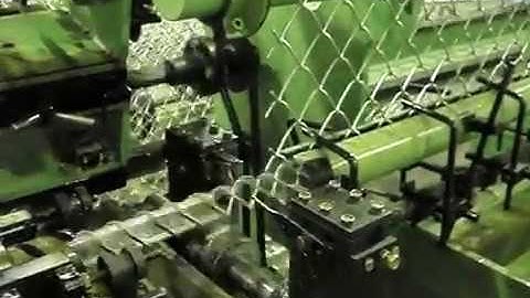 Full Automatic Diamond mesh chain link fence weaving machine sold to Saudi Arabia