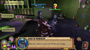 Wizard 101 myth character on console game PS 5