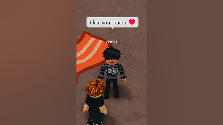 the nicest slender in the world surprised bacon 🥺🥰#robloxshorts #roblox