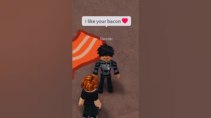 the nicest slender in the world surprised bacon 🥺🥰#robloxshorts #roblox