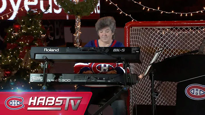 Diane Bibaud plays "Silent Night" on the Bell Cent...