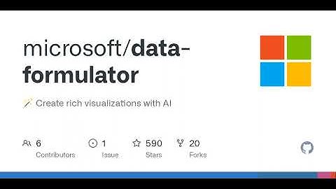 GitHub - microsoft/data-formulator: 🪄 Create rich visualizations with AI