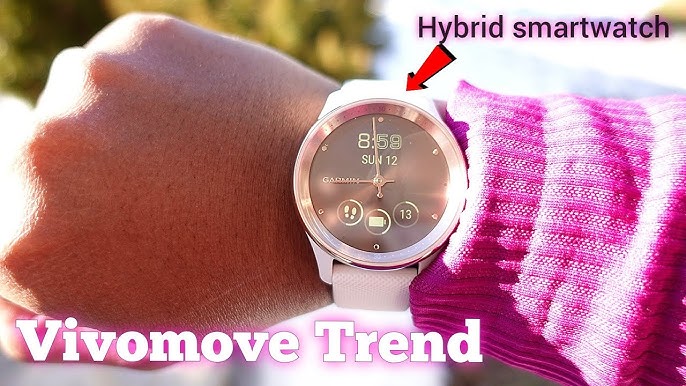 Garmin vivomove Trend Hybrid Smartwatch // In-Depth Review & Tutorial -  YouTube
