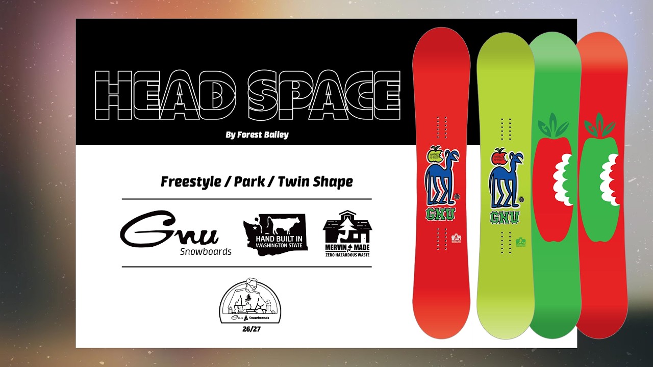 GNU Head Space Snowboard | GNU Snowboards 2026-2027 | Bent Metal