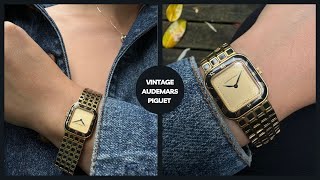 Audemars Piguet 18k Yellow Gold & Black Enamel Bracelet Vintage Watch 1980 #watch #luxury #vintage