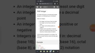 Details XII SCI Information technology.CH.5 Server Side Scripting( PHP )Topic: PHP Datatypes(Revision) Update