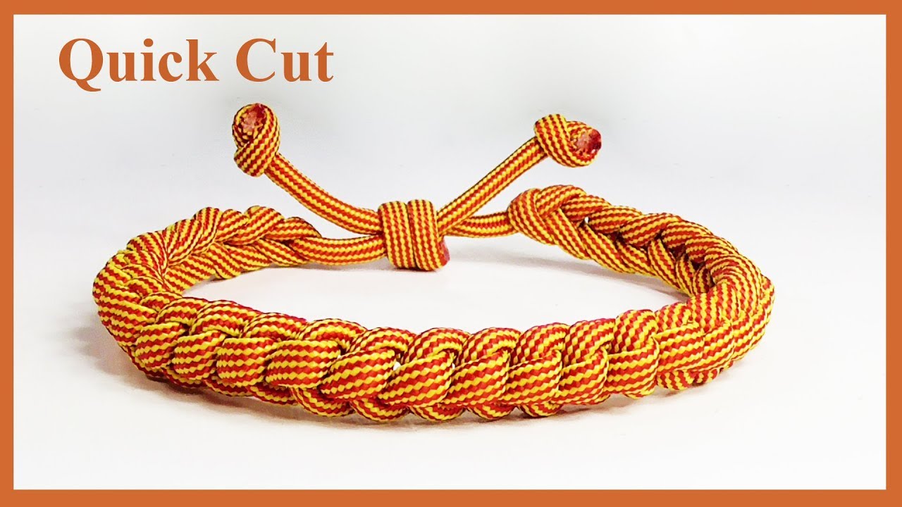 Easy Adjustable Daisy Chain Frienship Style Paracord Bracelet Quick Cut YouTube