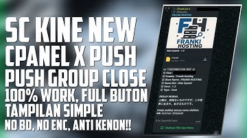 SC KINE CPANEL X PUSH KONTAK ANTI KENON | ANTI BD | MO ENC | PUSH DILUAR GROUP | JPM + PUSH