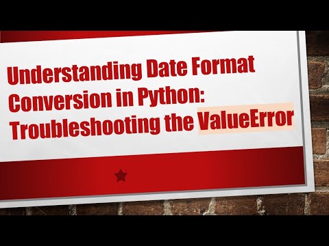 Understanding Date Format