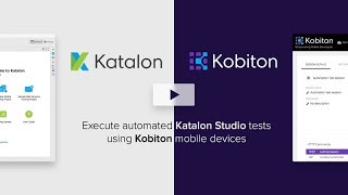 Execute automated Katalon Studio tests using Kobiton mobile devices