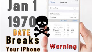 Jan 1st 1970 Date Breaks Your iPhone, How To Prevent it