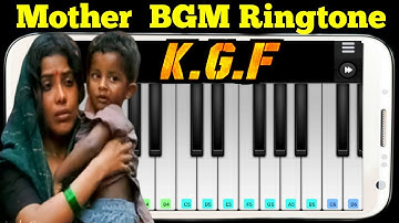 KGF mother bgm ringtone | Piano tutorial | KGF2 trailer | kgf2 bgm