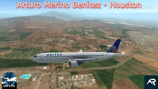 Santiago (SCL)  IAH Houston: United B767 | RFS | Full Flight Simulation
